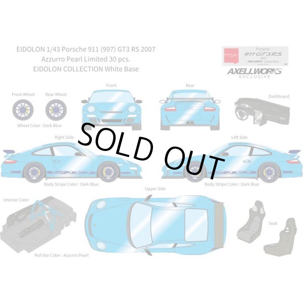 画像13: EIDOLON 1/43 Porsche 911 (997) GT3 RS 2007 Azzurro Pearl Limited 30 pcs. (13)