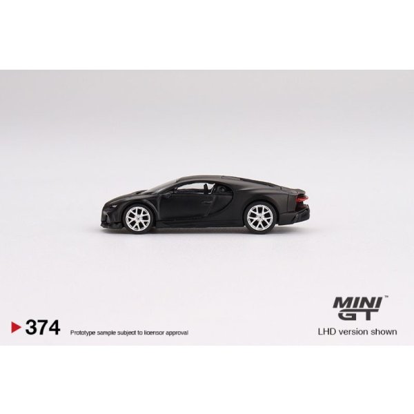 画像4: MINI GT 1/64 Bugatti Chiron Supersport 300+ Matte Black (LHD) (4)