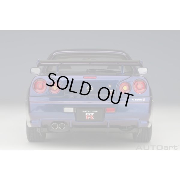画像6: AUTOart 1/18 Nissan Skyline GT-R (R34) V-Spec II with BBS LM wheels (Midnight Purple III) (6)