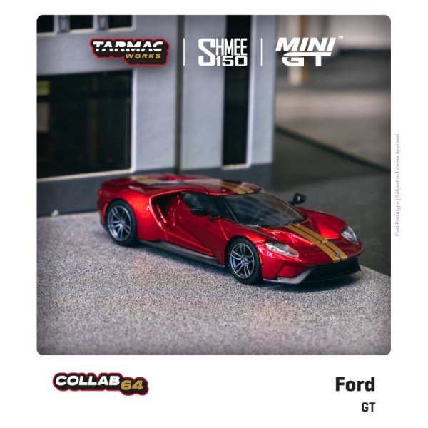 画像2: MINI GT 1/64 Ford GT Liquid Red Tarmac Works Shmee 150 (LHD) (2)
