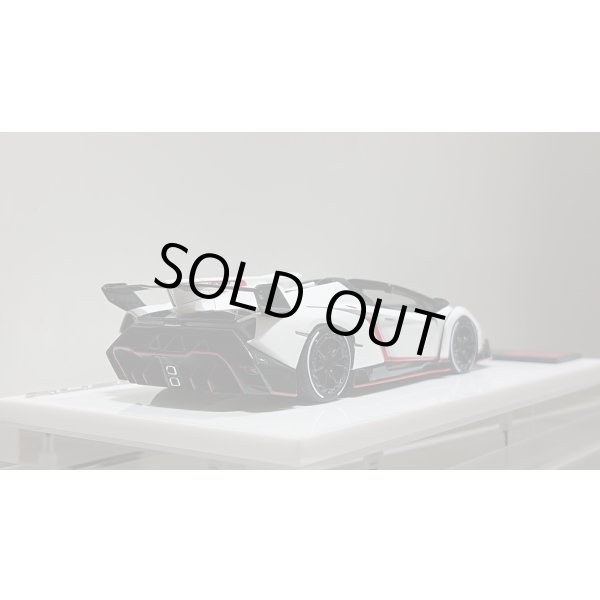 画像10: EIDOLON 1/43 Lamborghini Veneno Roadster 2015 Matte White / Red Stripe Limited 80 pcs. (10)