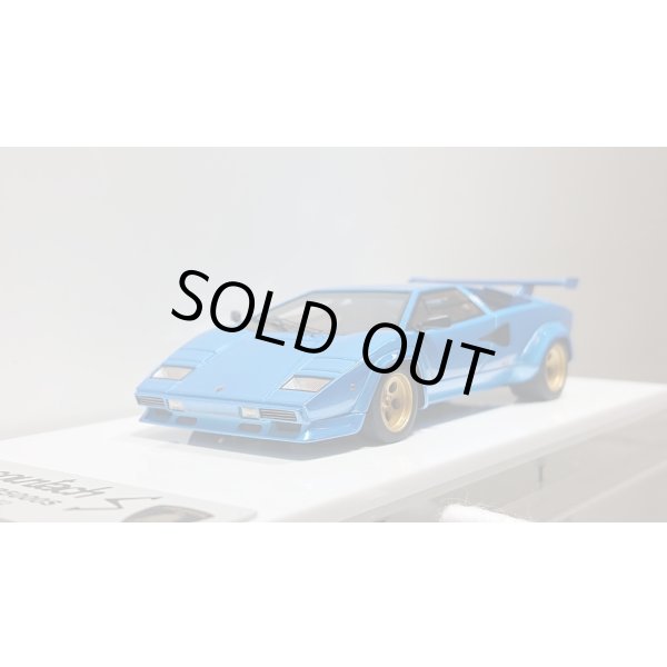 画像9: EIDOLON 1/43 Lamborghini Countach LP5000S 1982 with Rear wing Metallic Light Blue Limited 40 pcs. (9)