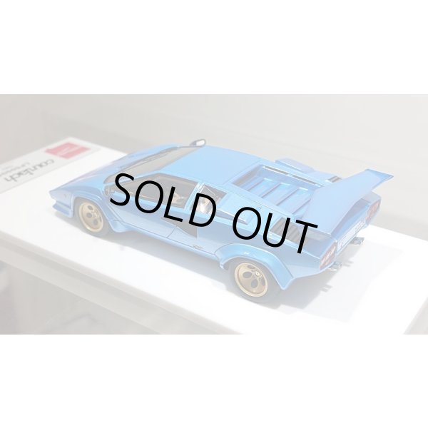 画像12: EIDOLON 1/43 Lamborghini Countach LP5000S 1982 with Rear wing Metallic Light Blue Limited 40 pcs. (12)