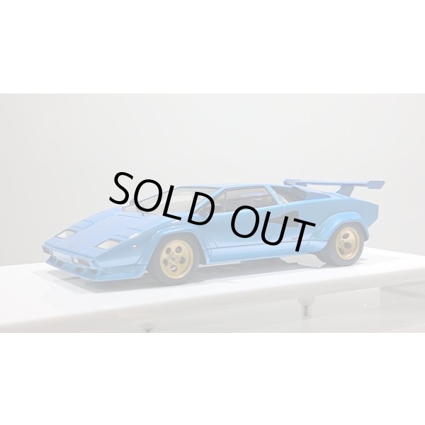 画像1: EIDOLON 1/43 Lamborghini Countach LP5000S 1982 with Rear wing Metallic Light Blue Limited 40 pcs. (1)