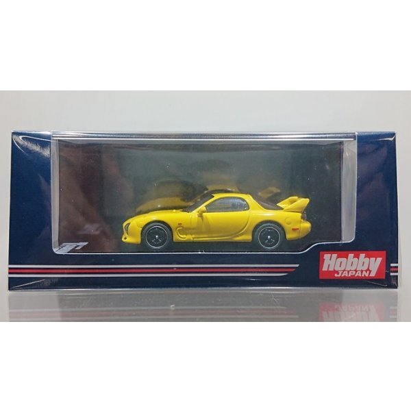 画像1: Hobby JAPAN 1/64 Enfini RX-7 FD3S (A-SPEC.) / MAZDA SPEED Sunburst Yellow (1)