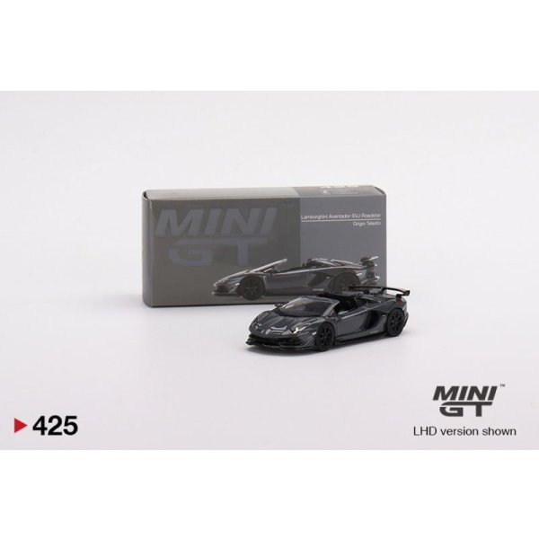 画像1: MINI GT 1/64 Lamborghini Aventador SVJ Roadster Grigio Telesto (RHD) (1)