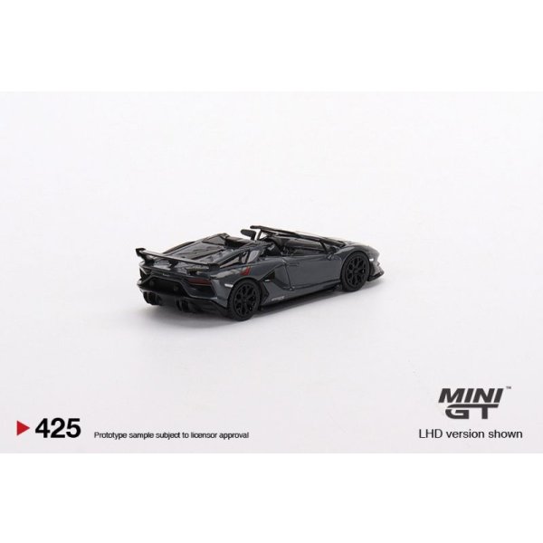 画像3: MINI GT 1/64 Lamborghini Aventador SVJ Roadster Grigio Telesto (RHD) (3)