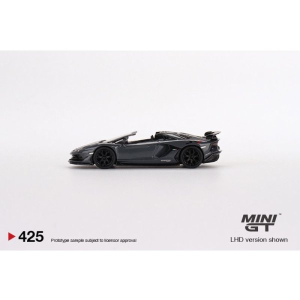 画像4: MINI GT 1/64 Lamborghini Aventador SVJ Roadster Grigio Telesto (RHD) (4)