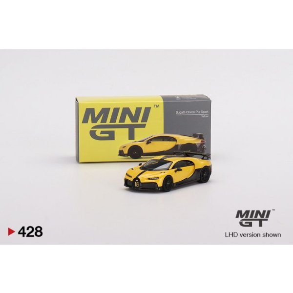 画像1: MINI GT 1/64 Bugatti Chiron Pursport Yellow (LHD) (1)