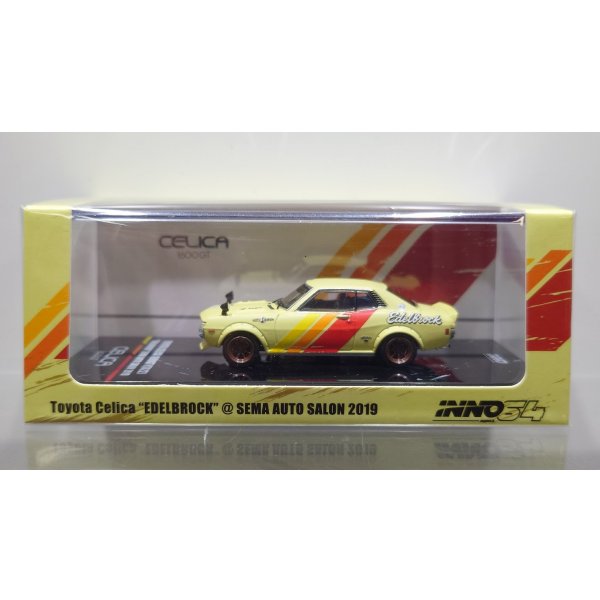 画像1: INNO Models 1/64 Toyota Celica 1600GT (TA22) "EDELBROCK" SEMA Show 2019 (1)