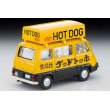 画像2: TOMYTEC 1/64 Limited Vintage Subaru Sambar Light Van Hot Dog Shop (Yellow/Black) with Figure (2)