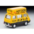 画像2: TOMYTEC 1/64 Limited Vintage Subaru Sambar Light Van Hot Dog Shop (Yellow/Black) with Figure (2)