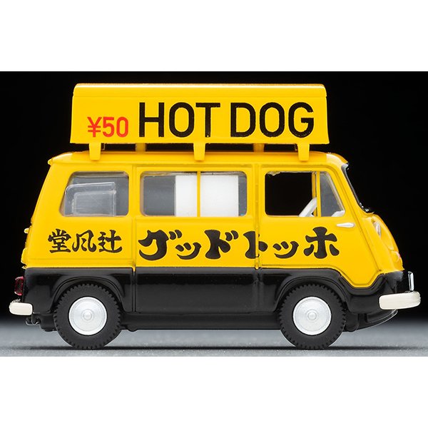 画像4: TOMYTEC 1/64 Limited Vintage Subaru Sambar Light Van Hot Dog Shop (Yellow/Black) with Figure (4)