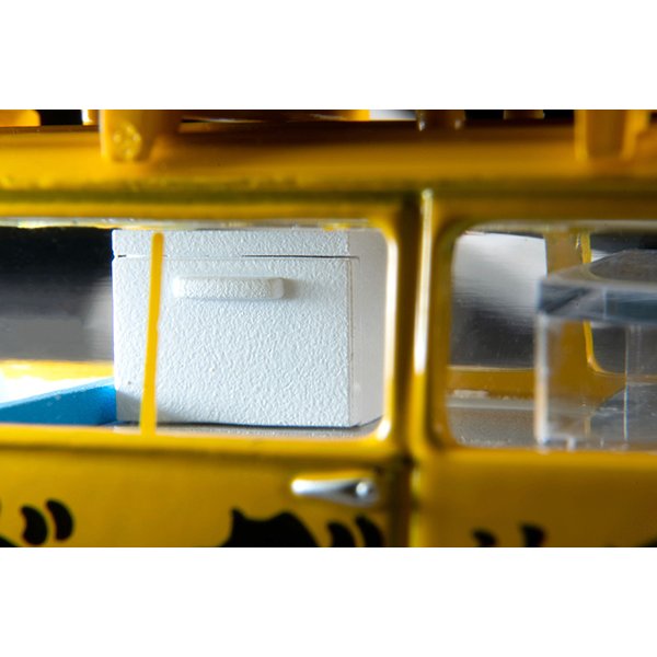 画像8: TOMYTEC 1/64 Limited Vintage Subaru Sambar Light Van Hot Dog Shop (Yellow/Black) with Figure (8)