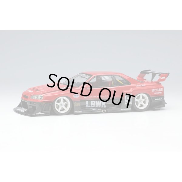 画像1: EIDOLON 1/43 LB-ER34 Super Silhouette SKYLINE (White Wheel) (1)