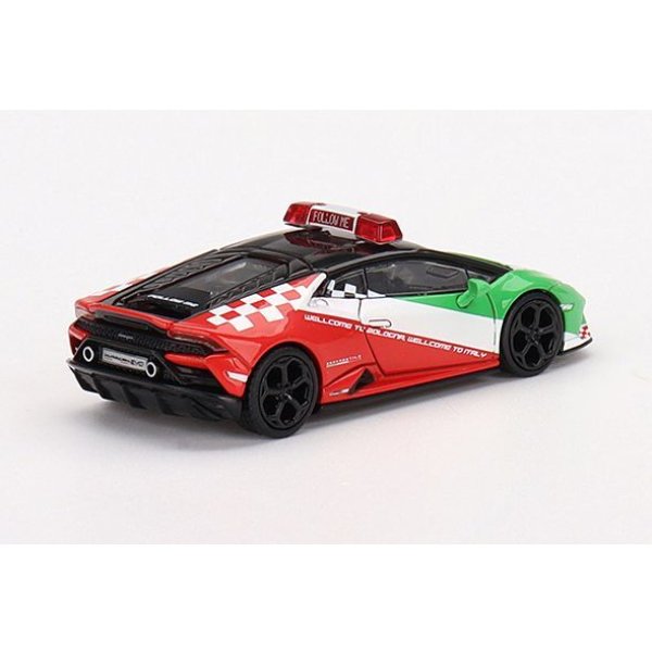 画像2: MINI GT 1/64 Lamborghini Huracán EVO Bologna Airport 2020 Follow Me Car (LHD) (2)