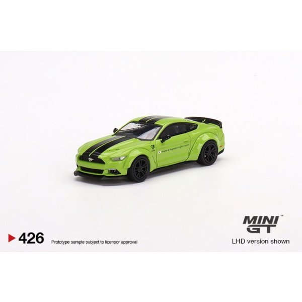 画像2: MINI GT 1/64 LB WORKS Ford Mustang Glover Lime (LHD) (2)