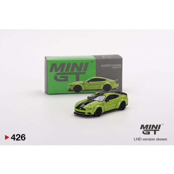 画像1: MINI GT 1/64 LB WORKS Ford Mustang Glover Lime (LHD) (1)