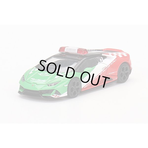 画像1: MINI GT 1/64 Lamborghini Huracán EVO Bologna Airport 2020 Follow Me Car (LHD) (1)