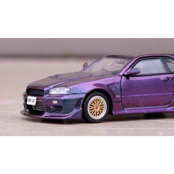 画像6: INNO Models 1/64 Nissan Skyline R34 GTT Magic Purple International MotorXpo Hong Kong 2022 イベント限定モデル (6)
