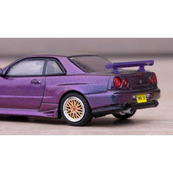 画像9: INNO Models 1/64 Nissan Skyline R34 GTT Magic Purple International MotorXpo Hong Kong 2022 イベント限定モデル (9)