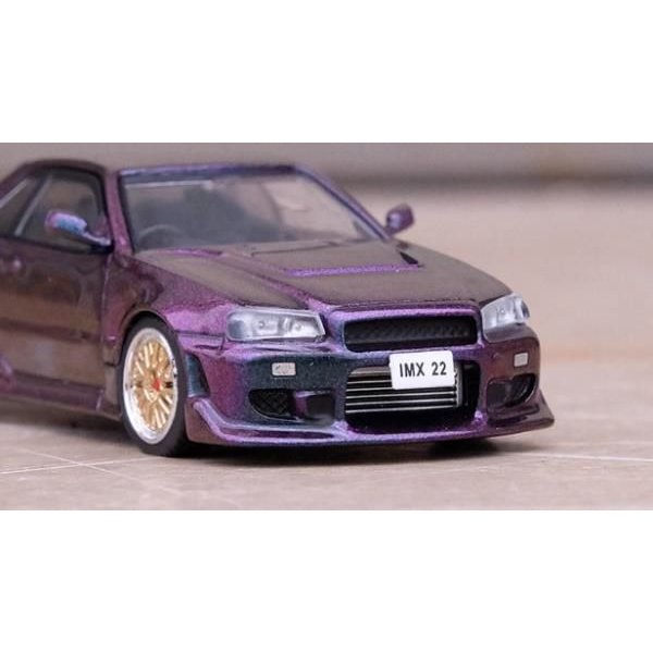 画像5: INNO Models 1/64 Nissan Skyline R34 GTT Magic Purple International MotorXpo Hong Kong 2022 イベント限定モデル (5)