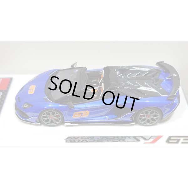 画像4: EIDOLON 1/43 Lamborghini Aventador SVJ 63 Roadster 2019 Lobellia Blue Limited 32 pcs. (4)