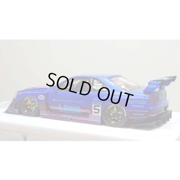 画像3: EIDOLON 1/43 LB-ER34 Super Silhouette SKYLINE Lobellia Blue / Alba Cielo Tow-tone color Limited 35 pcs. (3)