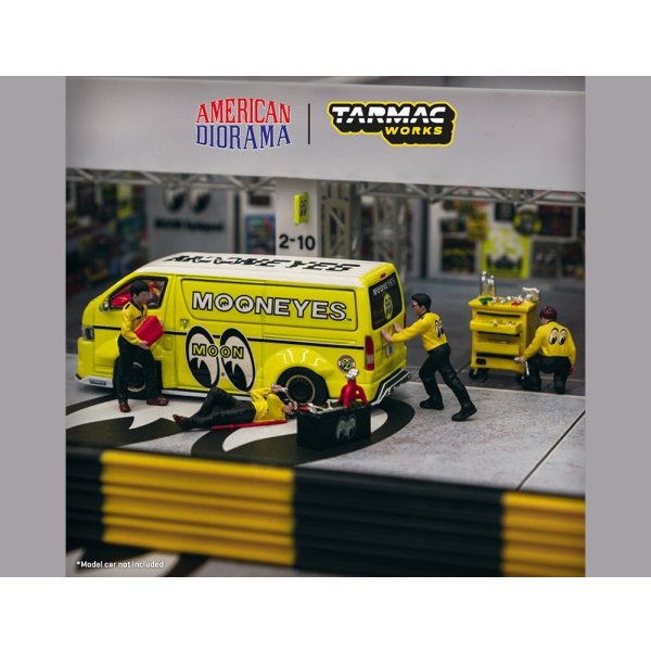 画像2: Tarmac Works 1/64 Figures Set Mechanic III Set Mooneyes (2)