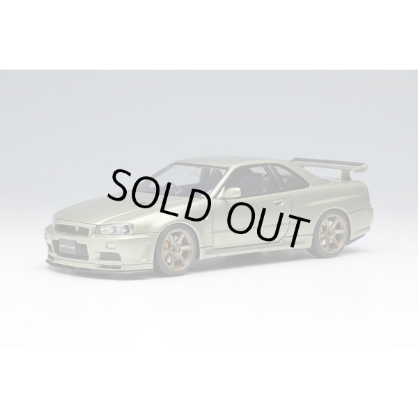 画像2: EIDOLON 1/43 Nissan Skyline GT-R (BNR34) V-spec II Nur 2002 (TE37 Wheel) Millennium Jade (2)