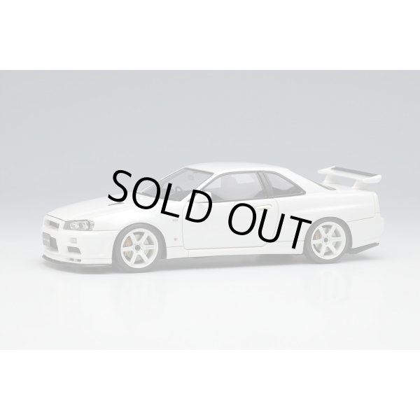 画像1: EIDOLON 1/43 Nissan Skyline GT-R (BNR34) V-spec II Nur 2002 (TE37 Wheel) Pearl White (1)