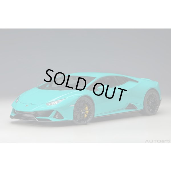 画像1: AUTOart 1/18 Lamborghini Huracan Evo (Blu Glauco) (1)