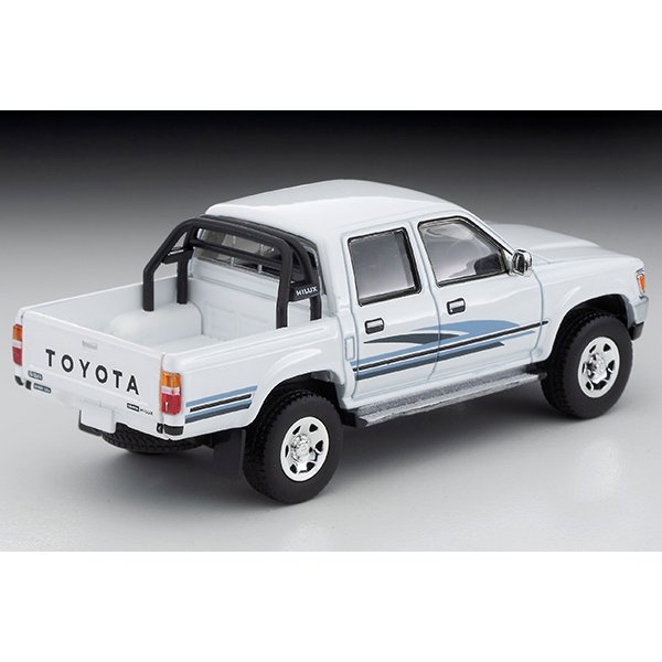 画像2: TOMYTEC 1/64 Limited Vintage NEO Toyota Hilux 4WD Pickup Double Cab SSR (White) '91 (2)