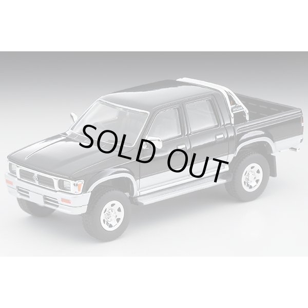 画像1: TOMYTEC 1/64 Limited Vintage NEO Toyota Hilux 4WD Pickup Double Cab SSR-X オプション装着車 Vehicle (Black / Silver) '95 (1)