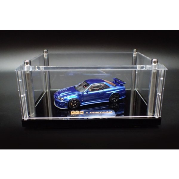 画像1: PGM (Private Goods Model) 1/43 Nismo R34 Z-Tune Metallic Blue Luxury package ver. ※フル開閉機能付 (1)