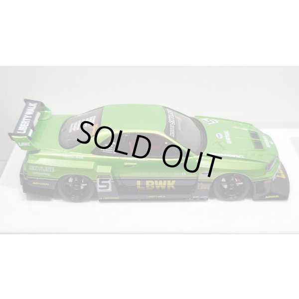 画像8: EIDOLON 1/43 LB-ER34 Super Silhouette SKYLINE Giallo Verde Pearl / Black Tow-tone color Limited 35 pcs. (8)