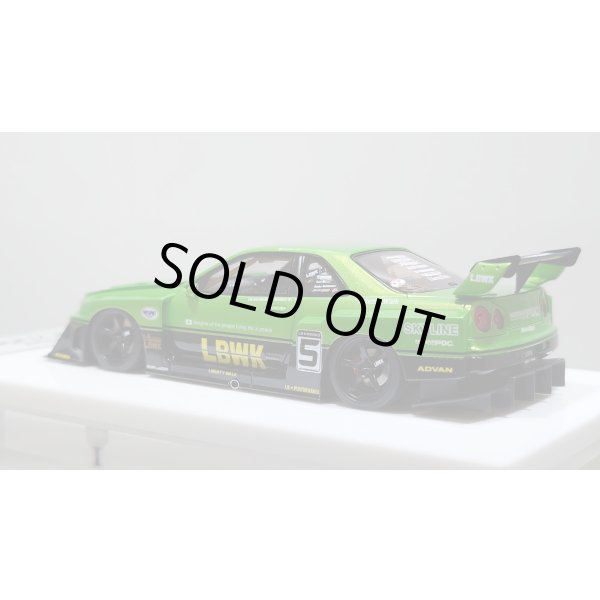 画像3: EIDOLON 1/43 LB-ER34 Super Silhouette SKYLINE Giallo Verde Pearl / Black Tow-tone color Limited 35 pcs. (3)