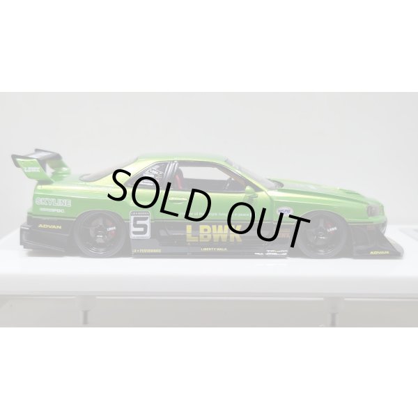 画像6: EIDOLON 1/43 LB-ER34 Super Silhouette SKYLINE Giallo Verde Pearl / Black Tow-tone color Limited 35 pcs. (6)