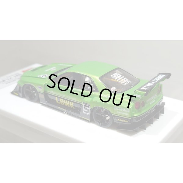 画像12: EIDOLON 1/43 LB-ER34 Super Silhouette SKYLINE Giallo Verde Pearl / Black Tow-tone color Limited 35 pcs. (12)