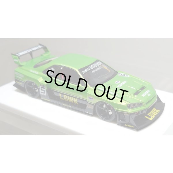 画像11: EIDOLON 1/43 LB-ER34 Super Silhouette SKYLINE Giallo Verde Pearl / Black Tow-tone color Limited 35 pcs. (11)