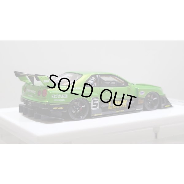 画像7: EIDOLON 1/43 LB-ER34 Super Silhouette SKYLINE Giallo Verde Pearl / Black Tow-tone color Limited 35 pcs. (7)