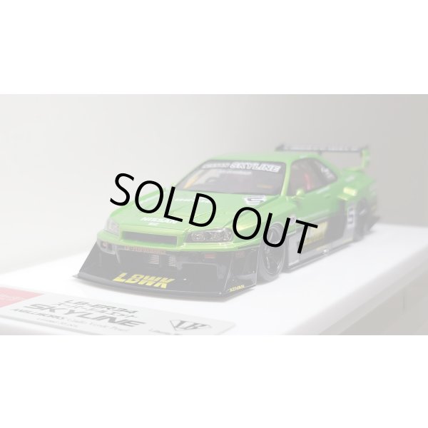 画像9: EIDOLON 1/43 LB-ER34 Super Silhouette SKYLINE Giallo Verde Pearl / Black Tow-tone color Limited 35 pcs. (9)