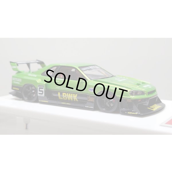画像5: EIDOLON 1/43 LB-ER34 Super Silhouette SKYLINE Giallo Verde Pearl / Black Tow-tone color Limited 35 pcs. (5)