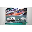 画像1: Maisto 1/64 1993 Chevrolet 454 SS Pickup & Camper Trailer White/Black (1)