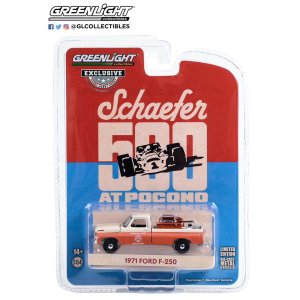 画像: GREEN LiGHT EXCLUSIVE 1/64 1971 Ford F-250 with Fire Equipment, Hose and Tank 1971 Schaefer 500 at Pocono Official Truck