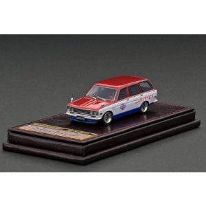 画像: ignition model 1/64 Datsun Bluebird (510) Wagon Red / White / Blue