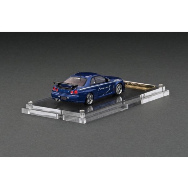 画像2: ignition model 1/64 Nissan Skyline GT-R Mine`s (R34) Bayside Blue (2)