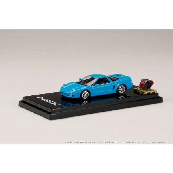 画像2: Hobby JAPAN 1/64 Honda NSX Coupe with Engine Display Model [Phoenix Blue] (2)