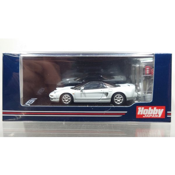 画像1: Hobby JAPAN 1/64 Honda NSX Coupe with Engine Display Model [Platinum White Pearl] (1)