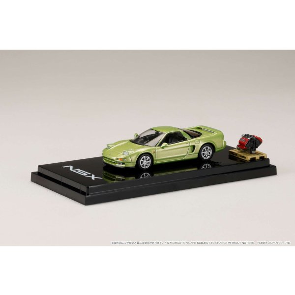 画像2: Hobby JAPAN 1/64 Honda NSX Coupe w/Engine Display Model [Lime Green Metallic] (2)